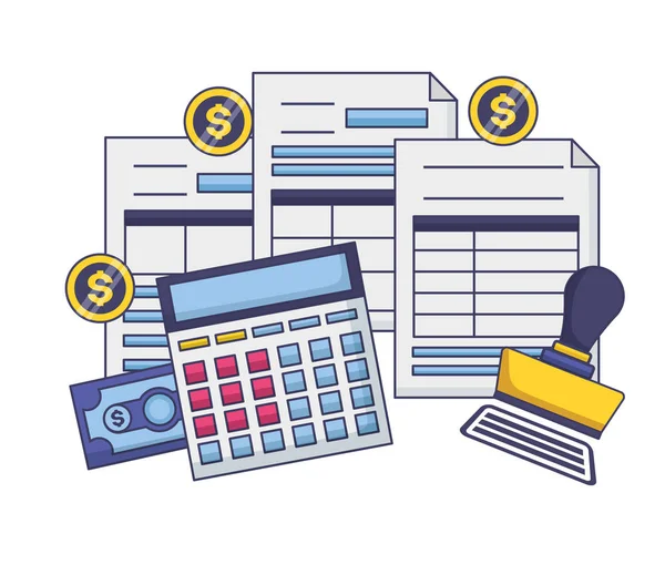 Tax payment concept — Stock Vector