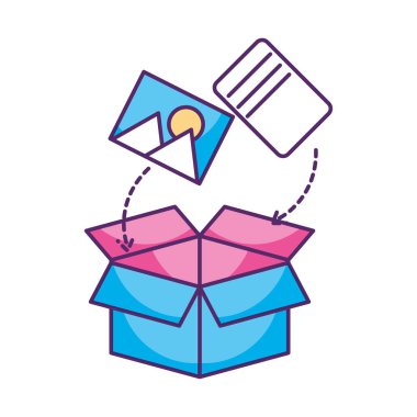 karton kutu dosya resim veri depolama