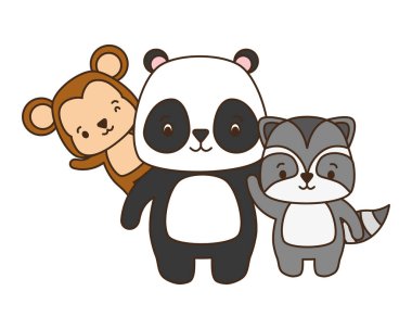 Sevimli hayvan çizgi filmi