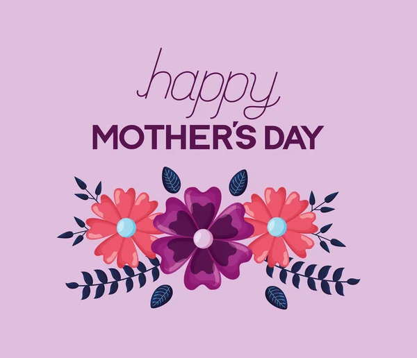 Dia das mães flores —  Vetores de Stock