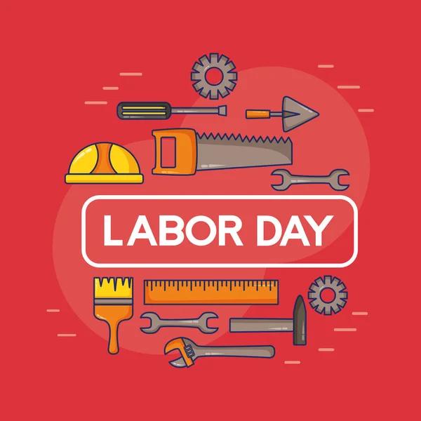 Happy labour day — Stock Vector
