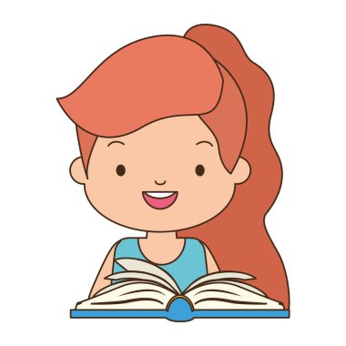 kitap ile şirin kız