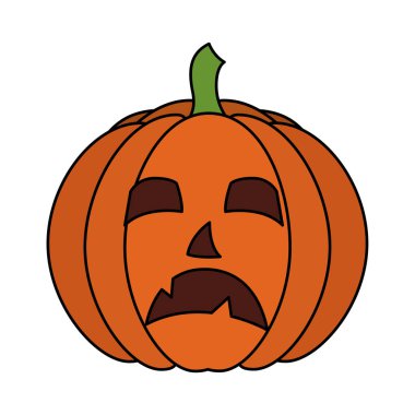 Cadılar Bayramı Balkabağı izole simgesi