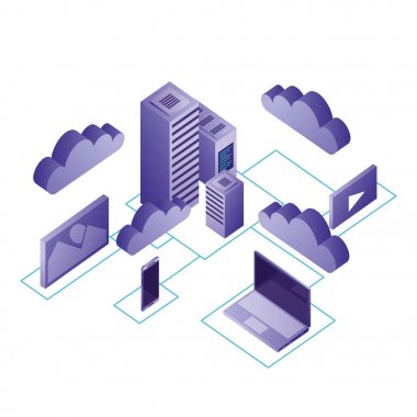 Veri Merkezi ağ kutsal kişilerin resmi