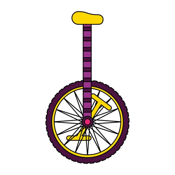 Unicycle σε λευκό φόντο — Διανυσματικό Αρχείο