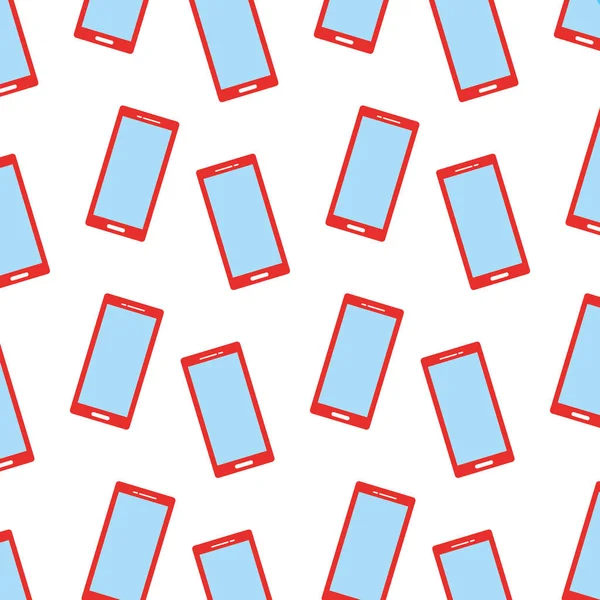 Ikon mönster för smartphone-enhet — Stock vektor