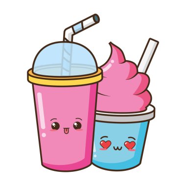 Kawaii gıda çizgi film