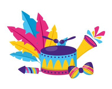 davul havai fişek tüyleri karnaval