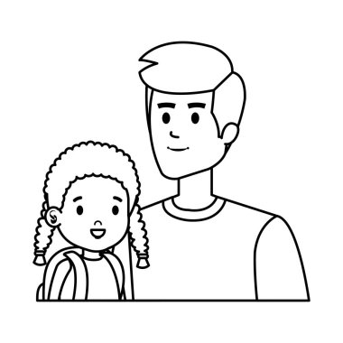 Baba ile kızı karakterler