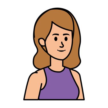 güzel genç kadın karakter