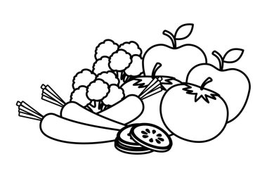 taze sebze ve meyve salatası