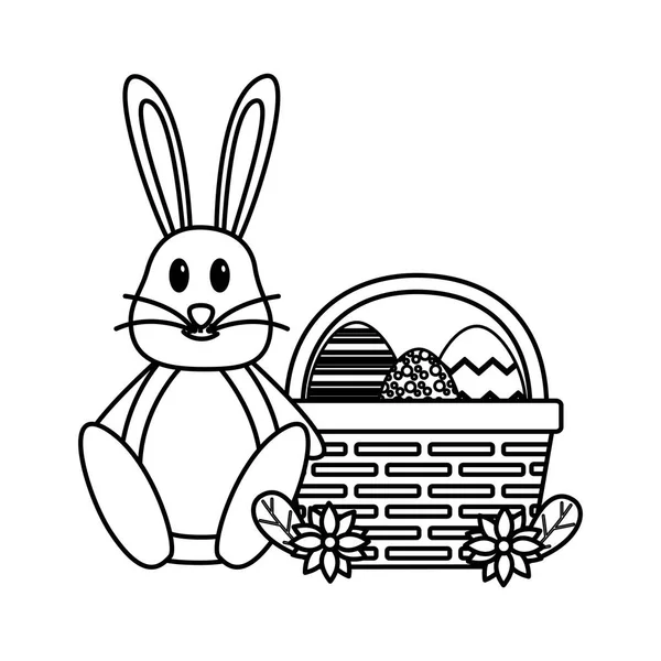 Feliz conejo de Pascua — Vector de stock