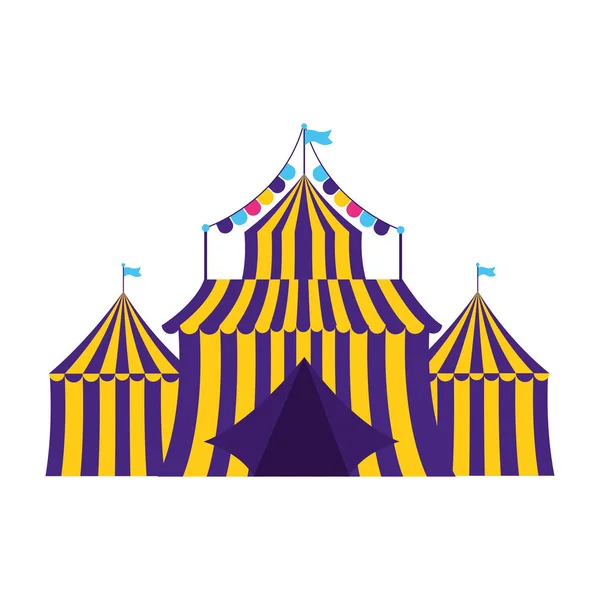 Tente de carnaval amusement — Image vectorielle