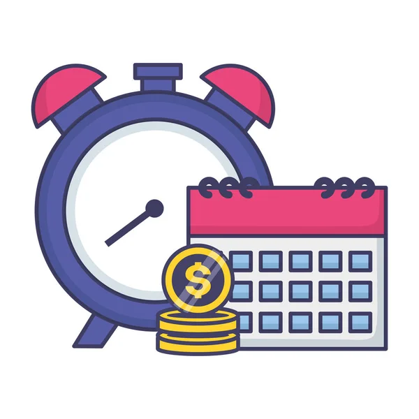 Pago del tiempo impositivo — Vector de stock