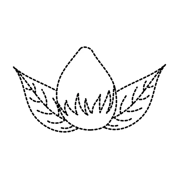 Цветочная луковица природы листья икона украшения листвы — стоковый вектор