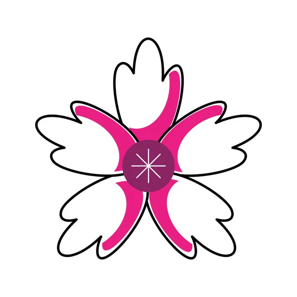 Krokus kwiat ornament ozdoba naturalne — Wektor stockowy