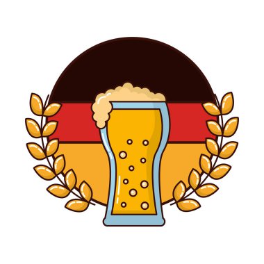 bira cam ile bayrak Almanya ve taç