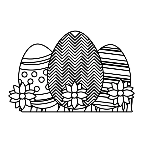 Felices huevos de Pascua — Vector de stock