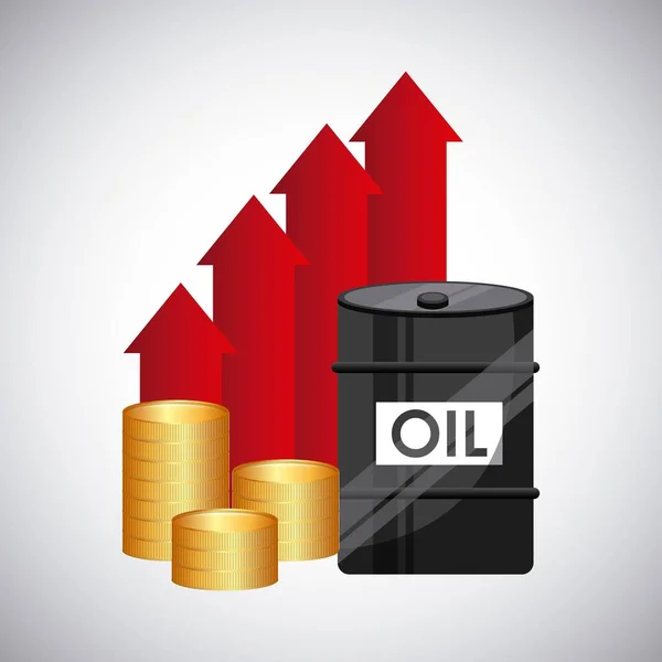 Oil prices  Vector — Stock Vector