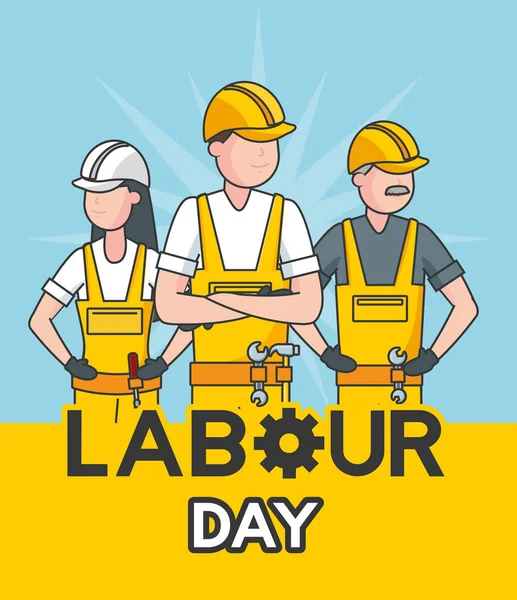 Happy arbetarnas dag — Stock vektor