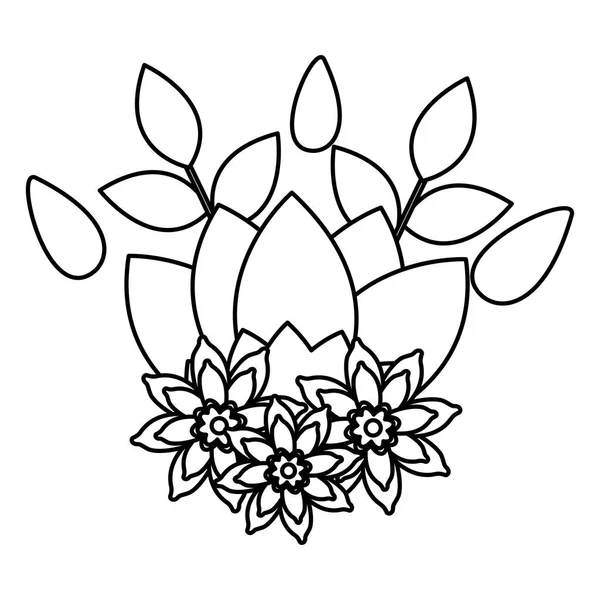 Arrangement fleurs florales — Image vectorielle
