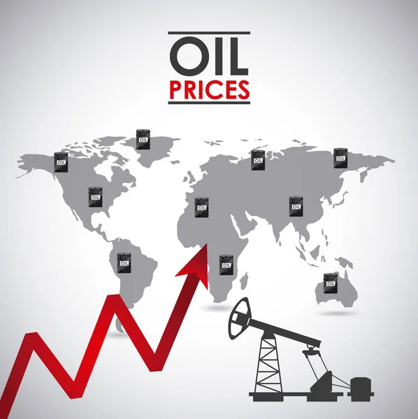 Oil prices  Vector — Stock Vector
