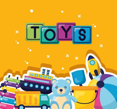Çocuklar oyuncaklar tasarım