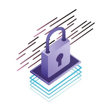 veri güvenliği asma kilit simgesi