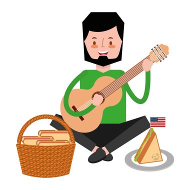 Amerikan Bağımsızlık günü insanlar