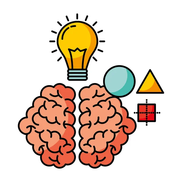 Idea di creatività cerebrale — Vettoriale Stock