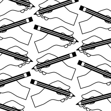 eller kalem yaratıcılık tasarım deseni tutarak