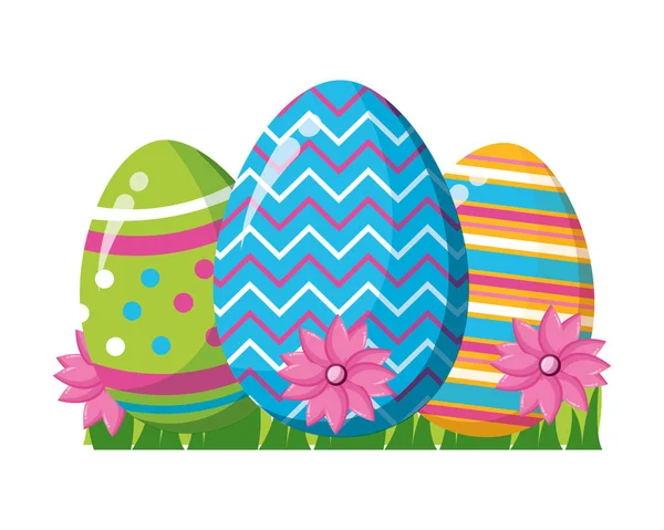 Mutlu Paskalya yumurtaları — Stok Vektör