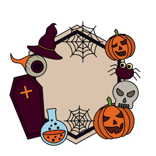 Día de Halloween candys — Vector de stock