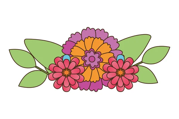 Fleur décoration florale — Image vectorielle