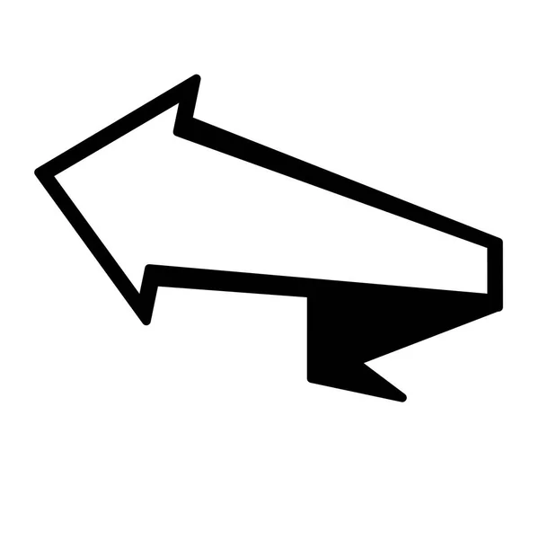 Pijl banner pictogram — Stockvector
