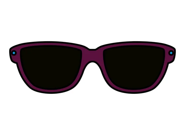 Gafas de sol de verano icono accesorio — Vector de stock