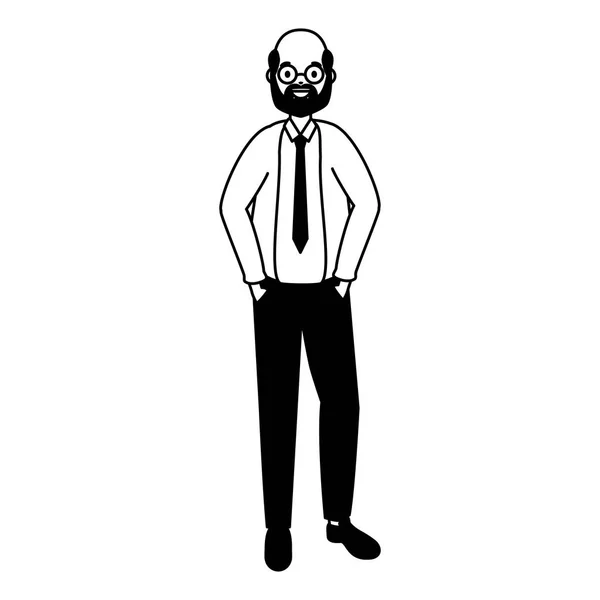 Homem de negócios personagem avatar —  Vetores de Stock