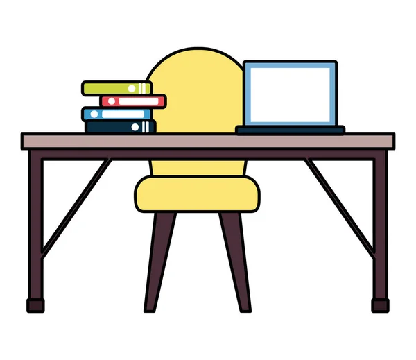 Biurko biurowe krzesło — Wektor stockowy