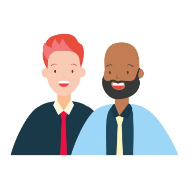 iki erkek çeşitlilik karakterleri