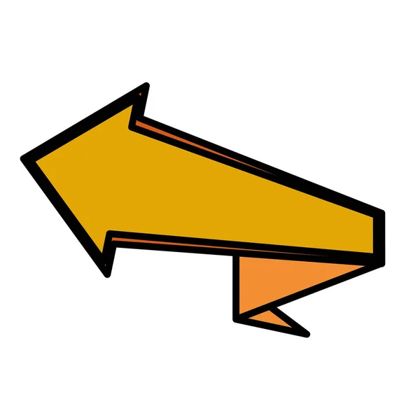 Icône de bannière flèche — Image vectorielle