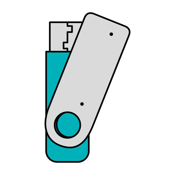 USB memória flash ikon — Stock Vector