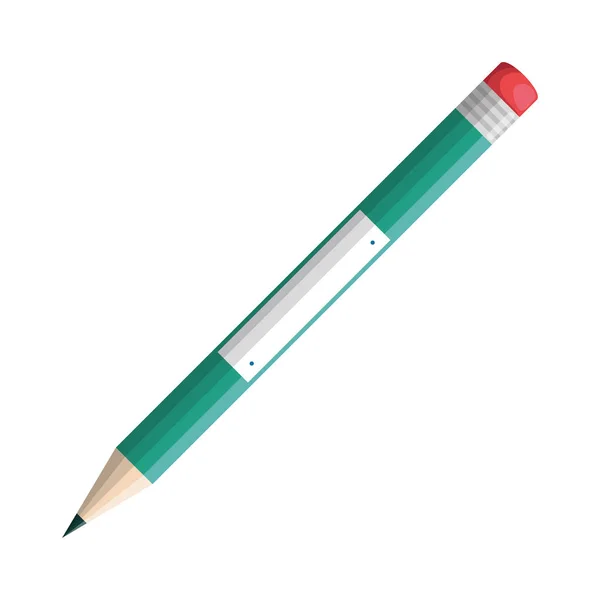 Ikona na białym tle ołówek pisać — Wektor stockowy
