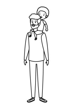 oğul karakterli genç baba