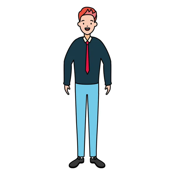 Zakenman personage avatar — Stockvector