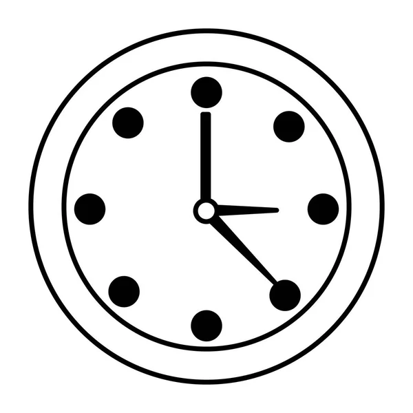 Reloj redondo tiempo — Vector de stock