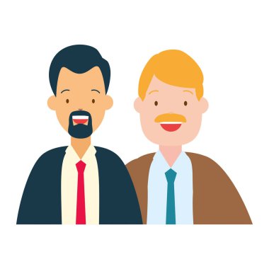 iki erkek çeşitlilik karakterleri