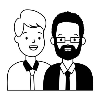 iki erkek çeşitlilik karakterleri