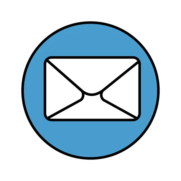 Соціальна піктограма конверта пошти — стоковий вектор