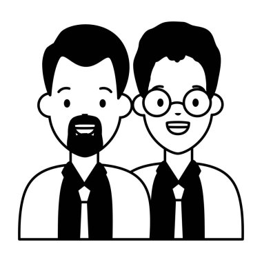 iki erkek çeşitlilik karakterleri