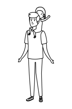 Baba ile kızı karakterler